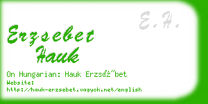 erzsebet hauk business card